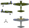 Dora Wings 72040 Vultee P-66 Vanguard 1/72